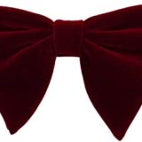 Burgundy Velvet Bow-Tie